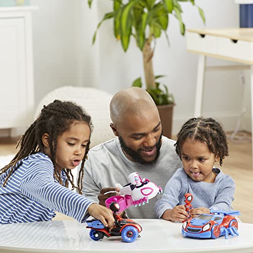 Tre veicoli e Action figure di Spidey e I Suoi Fantastici Amici, da 3 anni - Hasbro Marvel