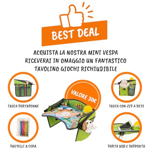 Vespa Bianca Elettrica per bambini 6V - Babycar