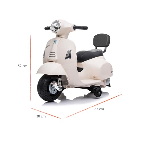 Vespa Bianca Elettrica per bambini 6V - Babycar