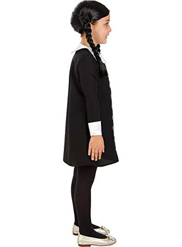 Vestito di Mercoledì Addams per bambina taglia 3-4 anni, Carnevale o Halloween