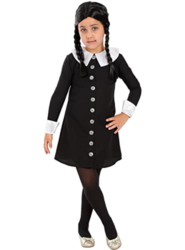 Vestito di Mercoledì Addams per bambina taglia 3-4 anni, Carnevale o Halloween