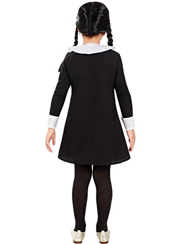Vestito di Mercoledì Addams per bambina taglia 3-4 anni, Carnevale o Halloween