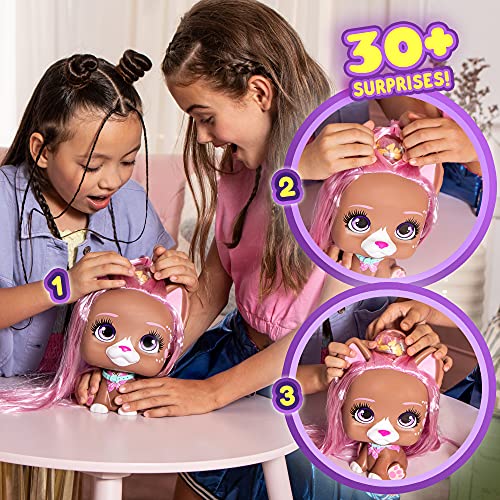 VIP PETS Mega Pet Nyla, Bambolina con capelli da pettinare e oltre 30 accessori per acconciature