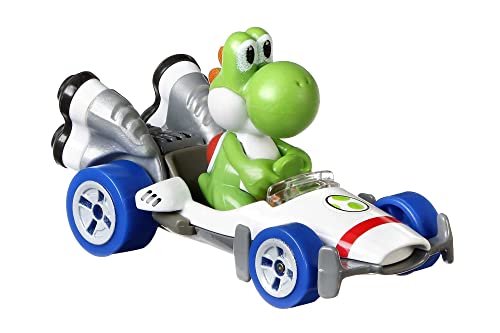 Yoshi Mario Kart Macchinina per Bambini da 3 Anni - Hot Wheels