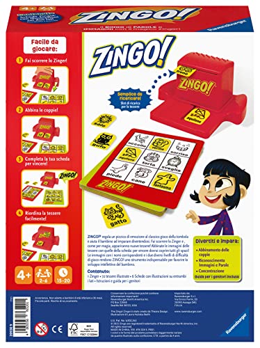 Zingo, Tombola con Gioco di Parole e Immagini da 4 anni -  Ravensburger