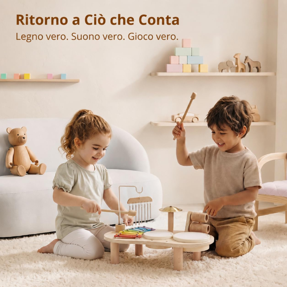 Promise Babe strumenti musicali in legno 1-3 anni