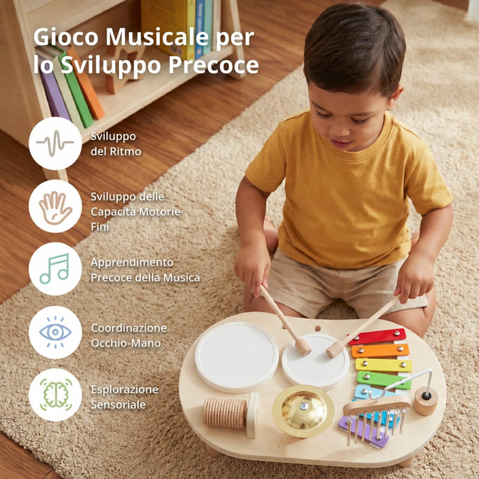 Promise Babe strumenti musicali in legno 1-3 anni