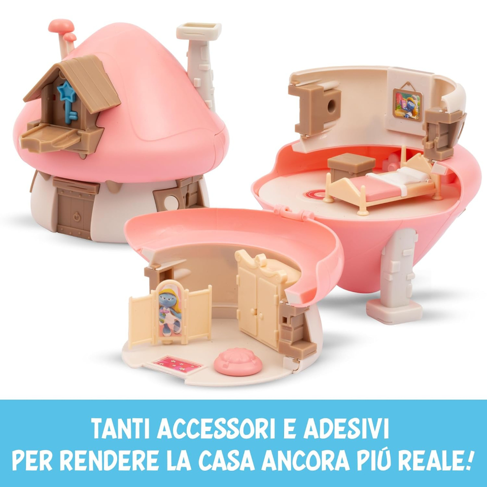 Giochi Preziosi Puffi casa di Puffetta, playset dai 3 anni
