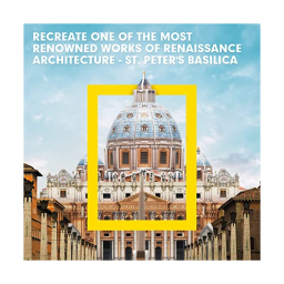 CubicFun Puzzle 3D Basilica di San Pietro – 101 Pezzi con Libretto National Geographic