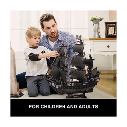 Puzzle 3D Queen Anne's Revenge – Nave Pirata 328 Pezzi con Luci LED