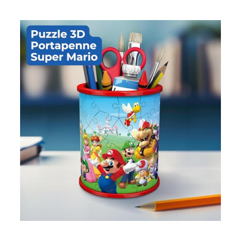 Ravensburger Puzzle 3D Super Mario Portapenne 57 Pezzi