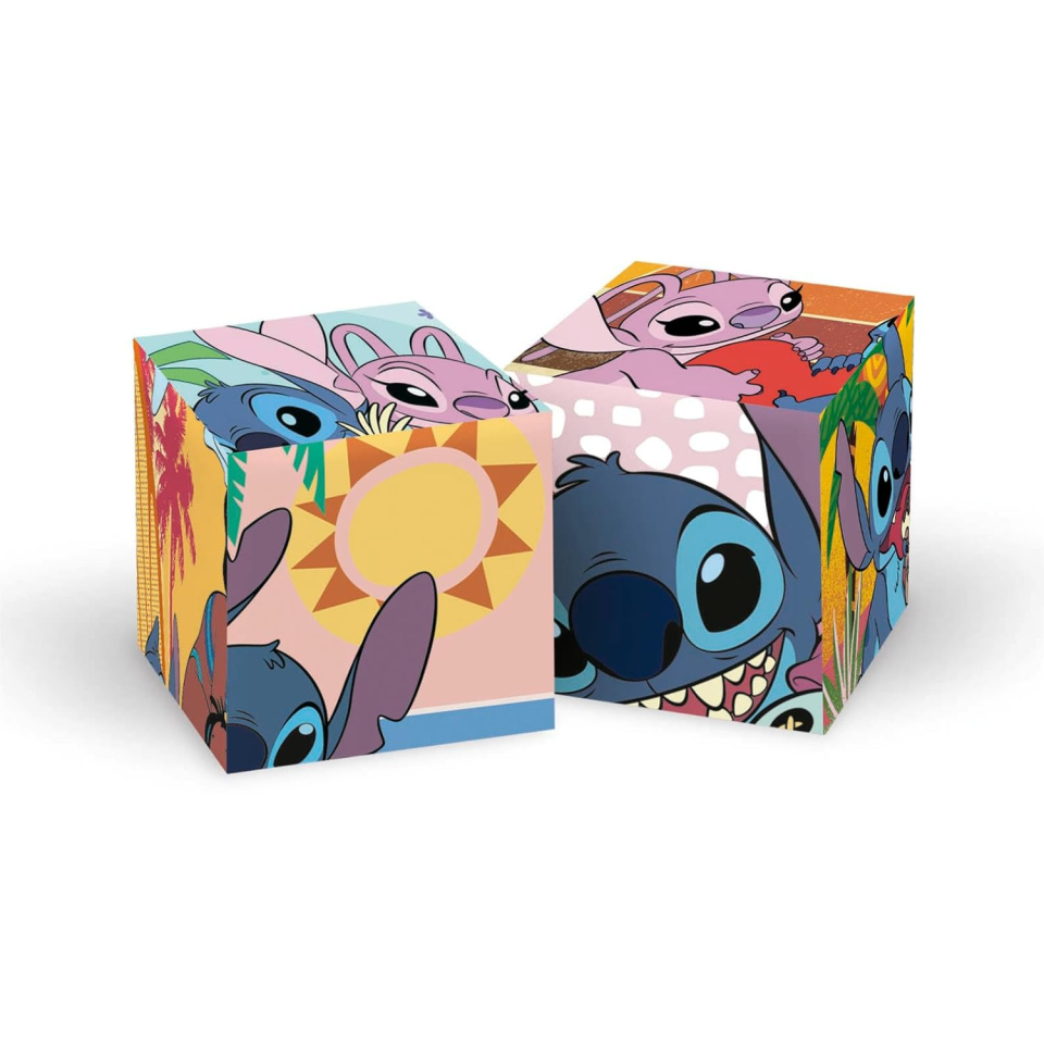 Clementoni Puzzle 6 Cubi Stitch Disney per Bambini dai 2 Anni