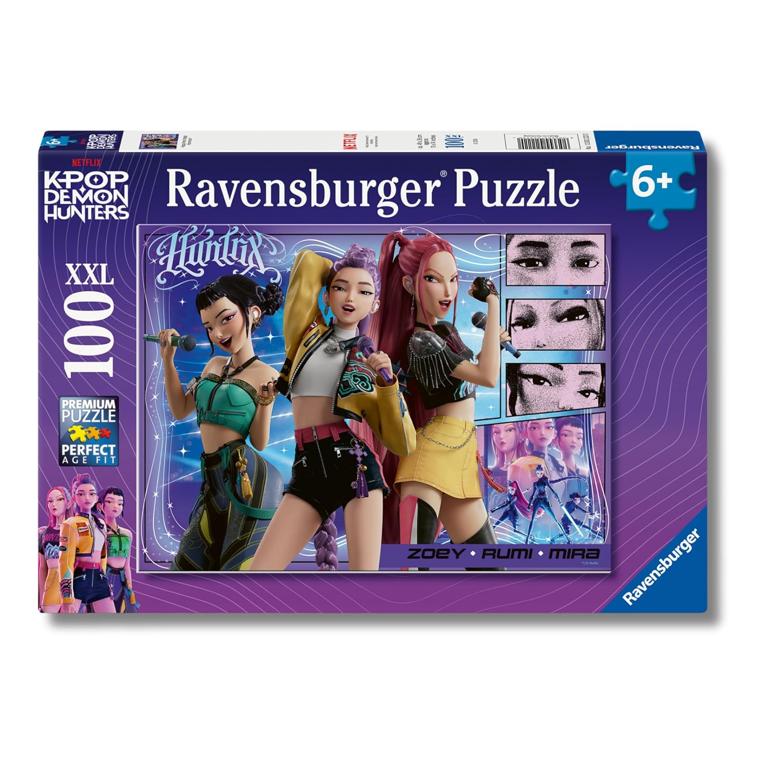 Puzzle Ravensburger K-Pop Demon Hunters 100 pezzi XXL per bambini 6 anni