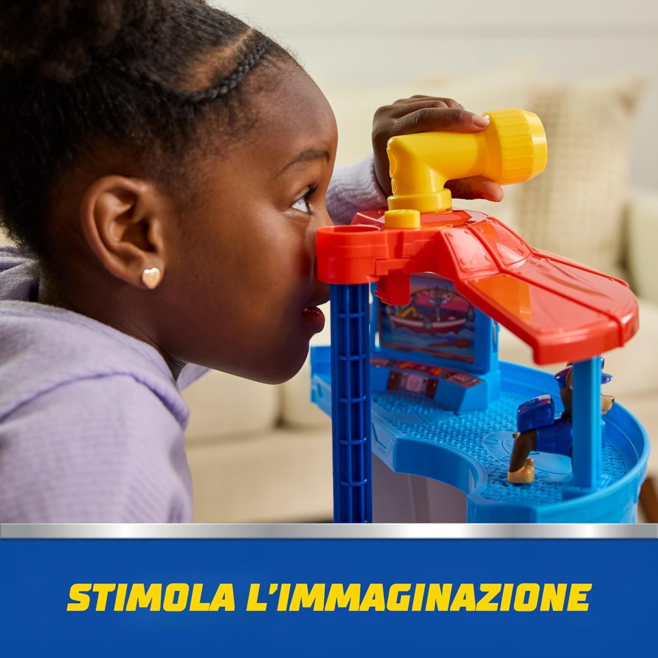 Quartier Generale Paw Patrol con Chase e Veicolo della Polizia