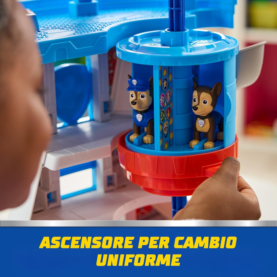 Quartier Generale Paw Patrol con Chase e Veicolo della Polizia