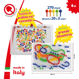 Quercetti Fantacolor gioco creativo con 270 chiodini