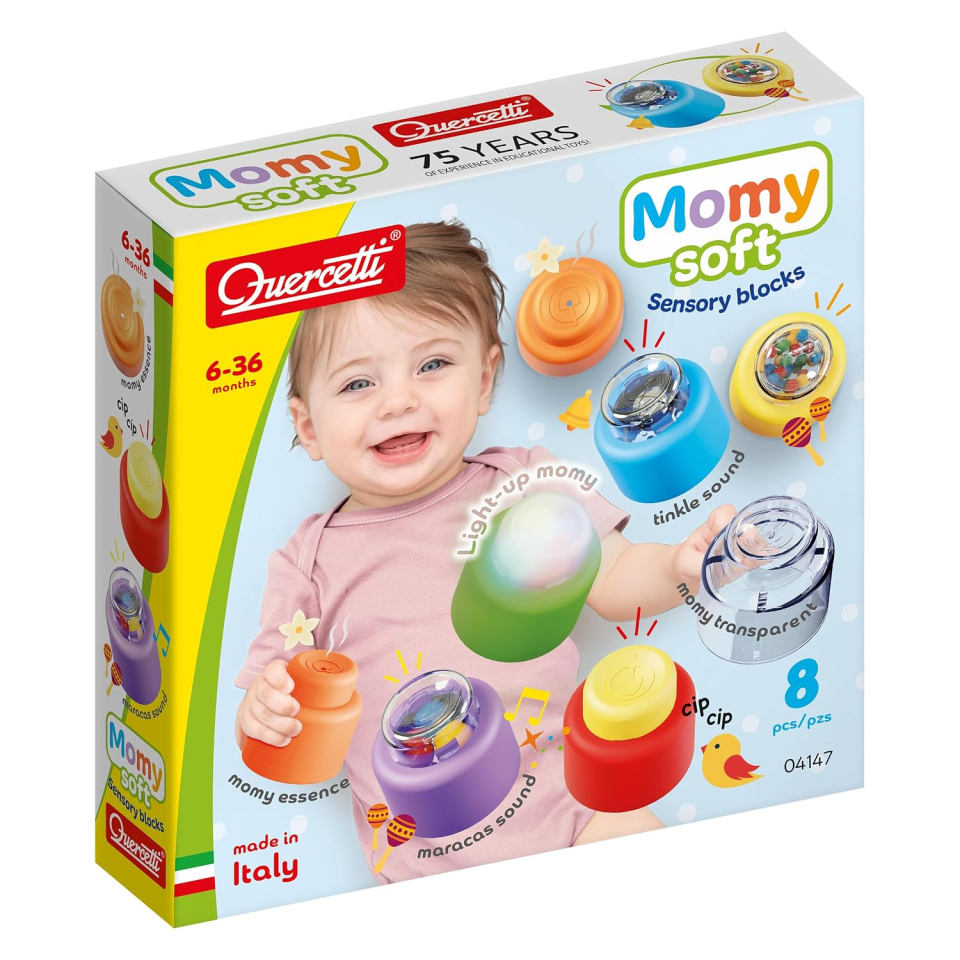 Quercetti Momy Soft blocchi sensoriali 8 pezzi