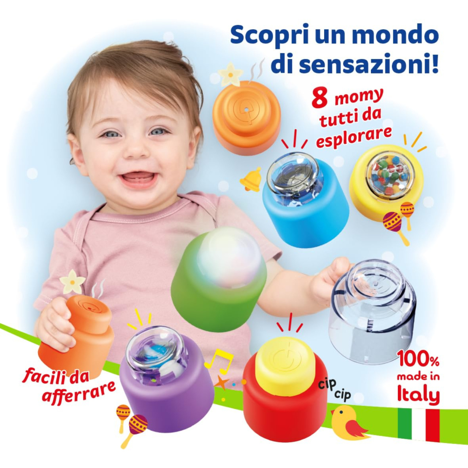 Quercetti Momy Soft blocchi sensoriali 8 pezzi
