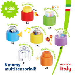 Quercetti Momy Soft blocchi sensoriali 8 pezzi