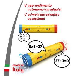 Quercetti Tubò Pitagorico gioco tabelline dai 5 anni