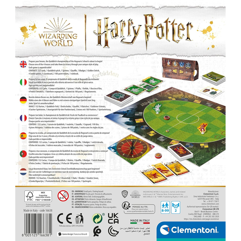 Quidditch Clash Harry Potter – Gioco da Tavolo Clementoni