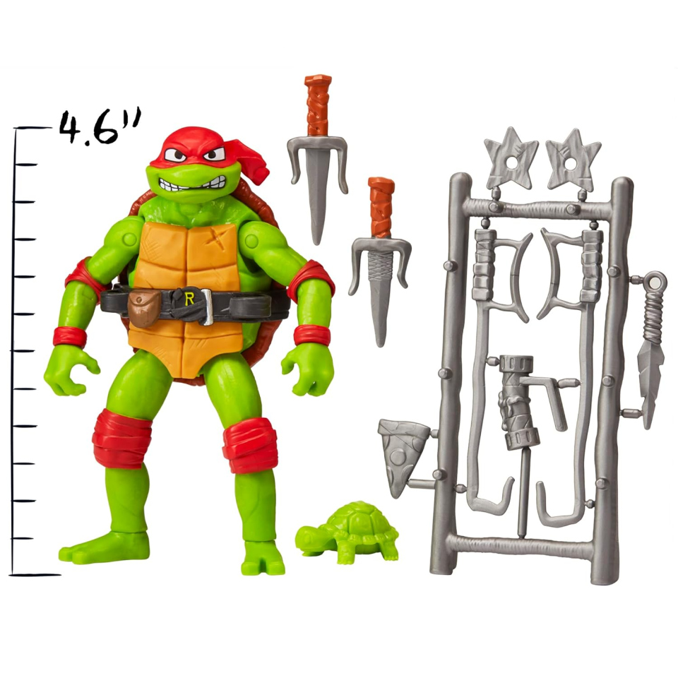 Raffaello Action Figure Tartarughe Ninja Mutant Mayhem 12 cm