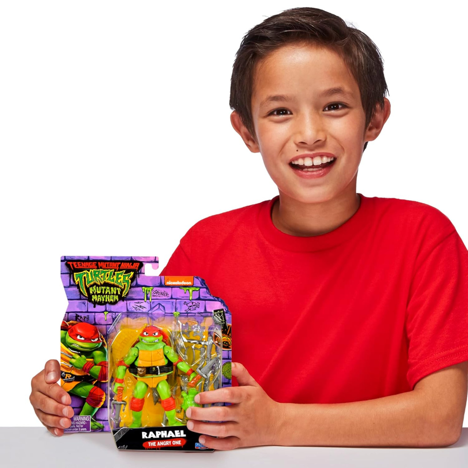 Raffaello Action Figure Tartarughe Ninja Mutant Mayhem 12 cm