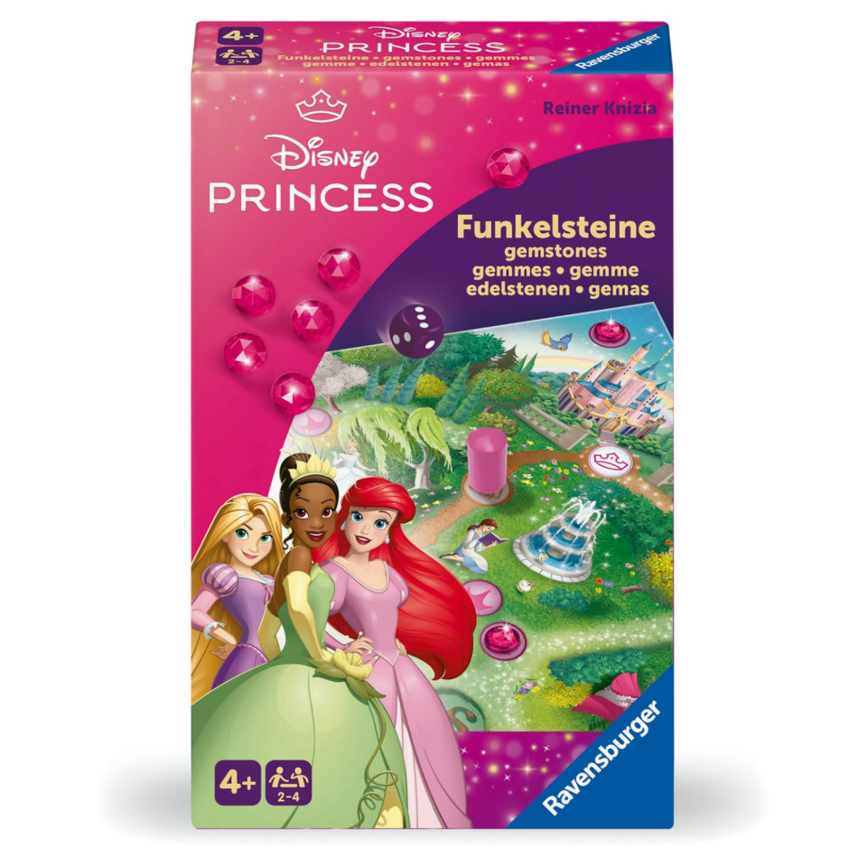Ravensburger Disney Princess Gemme, gioco da viaggio 2-4 giocatori