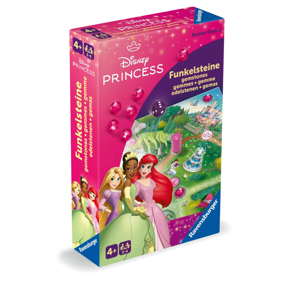 Ravensburger Disney Princess Gemme, gioco da viaggio 2-4 giocatori