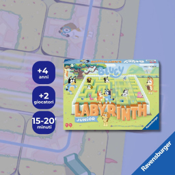 Ravensburger Labyrinth Junior Bluey, gioco dai 4 anni