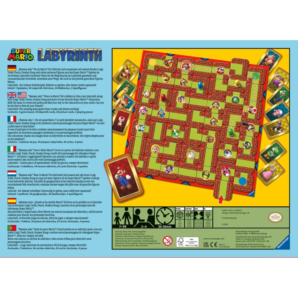 Ravensburger Labyrinth Super Mario gioco di strategia