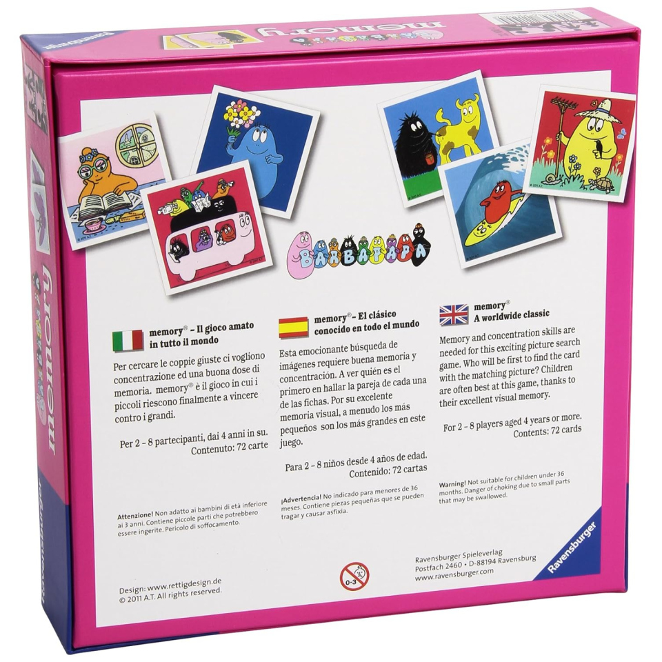 Ravensburger Memory Barbapapà gioco dai 3 anni