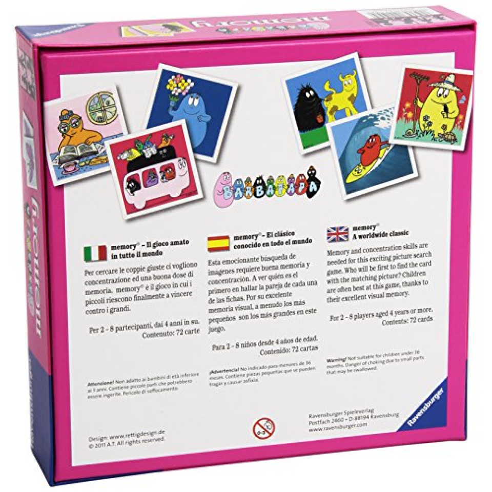 Ravensburger Memory Barbapapà gioco dai 3 anni