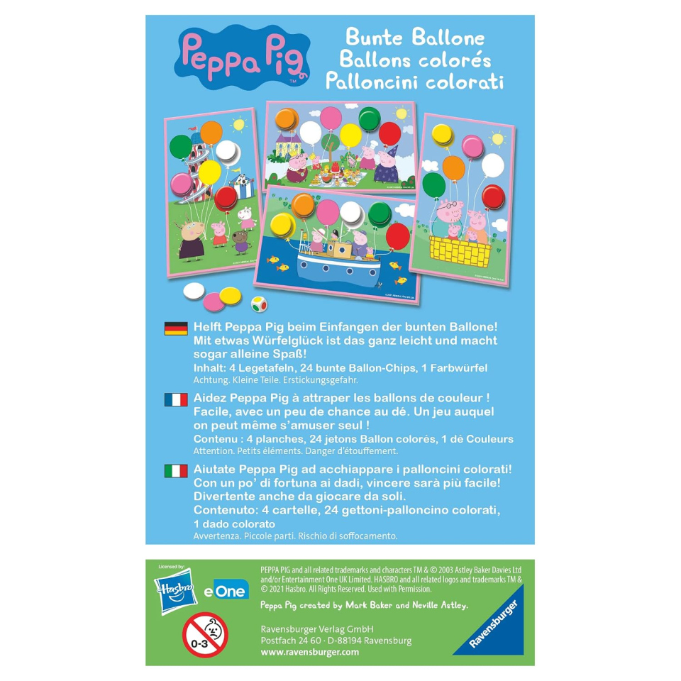 Ravensburger Peppa Pig gioco da viaggio dai 3 anni