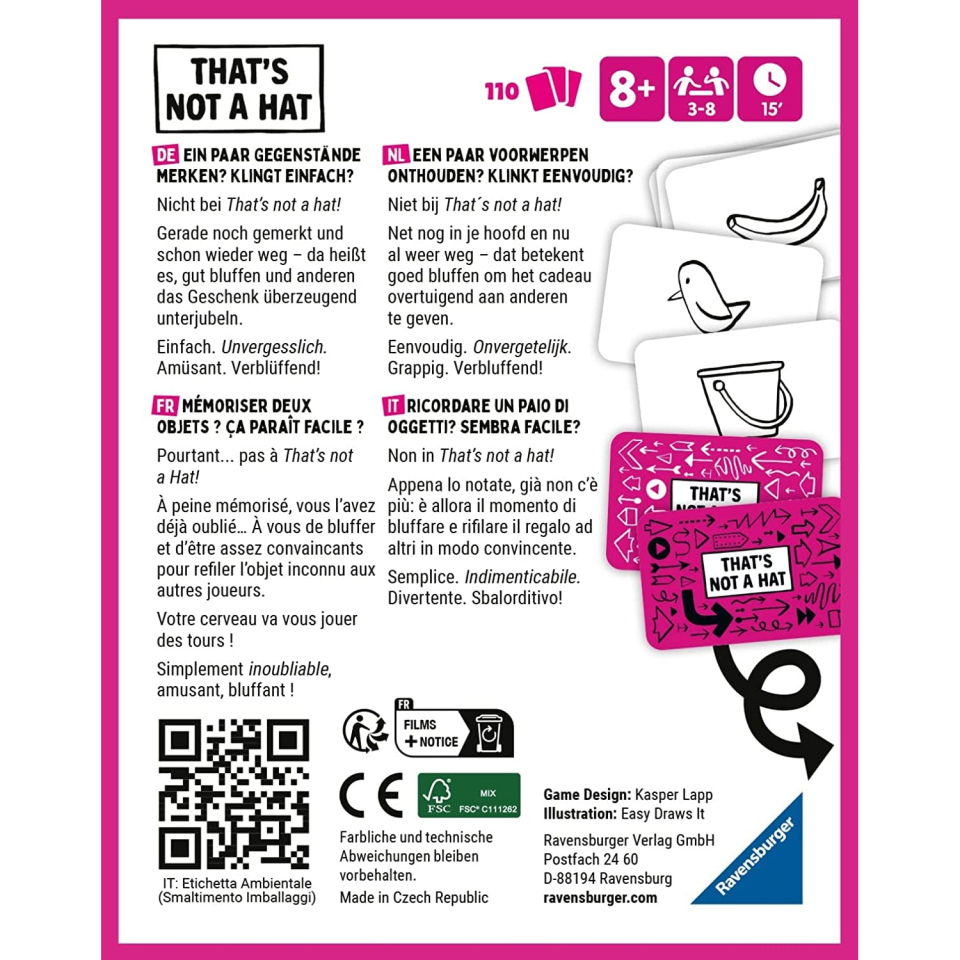 Ravensburger That's Not a Hat gioco di carte