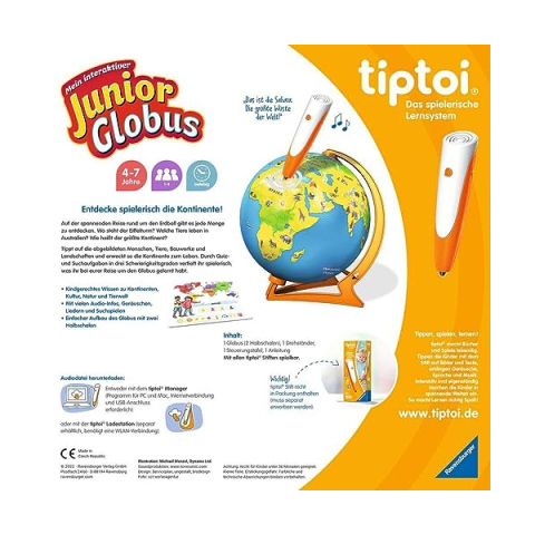 Ravensburger tiptoi Mappamondo Interattivo Junior
