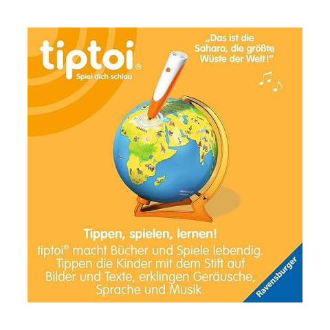 Ravensburger tiptoi Mappamondo Interattivo Junior