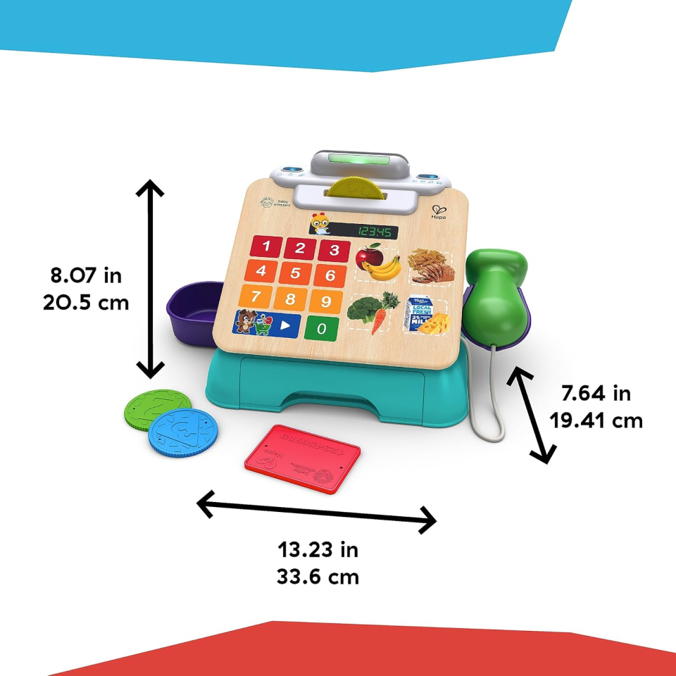 Baby Einstein Hape Magic Touch – Registratore di Cassa Musicale in Legno