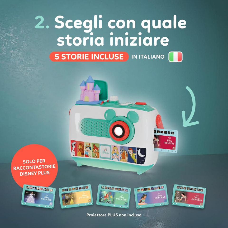 Clementoni Ricarica Principesse per Proiettore Raccontastorie Plus