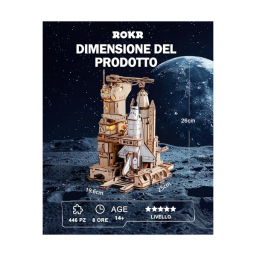 ROKR Space Shuttle LKA02 – Puzzle 3D in Legno e ABS con Lancio Motorizzato