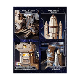 ROKR Space Shuttle LKA02 – Puzzle 3D in Legno e ABS con Lancio Motorizzato