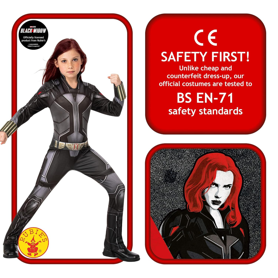 Rubie's costume Black Widow per bambini 9-10 anni