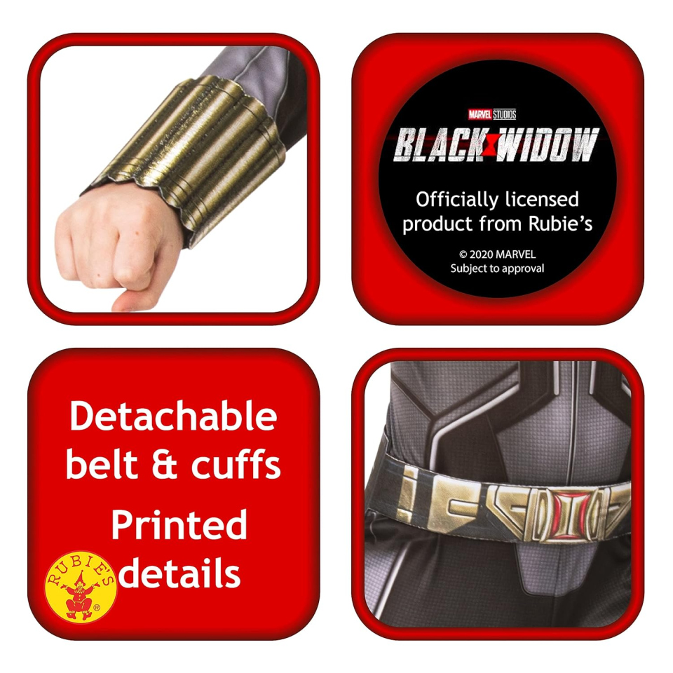 Rubie's costume Black Widow per bambini 9-10 anni