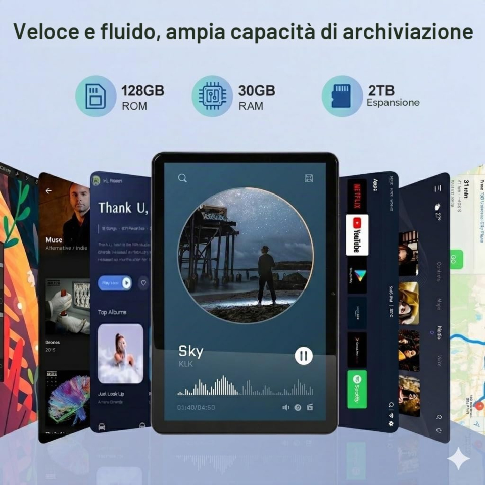 SANNUO tablet per bambini Android 15 da 10 pollici