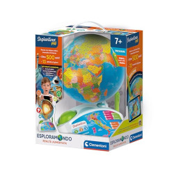 Clementoni Sapientino Esploramondo Realtà Aumentata – Mappamondo Interattivo con Penna Bluetooth