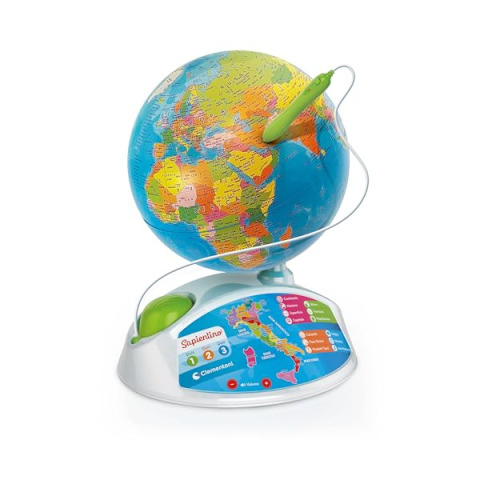 Clementoni Sapientino Esploramondo Realtà Aumentata – Mappamondo Interattivo con Penna Bluetooth