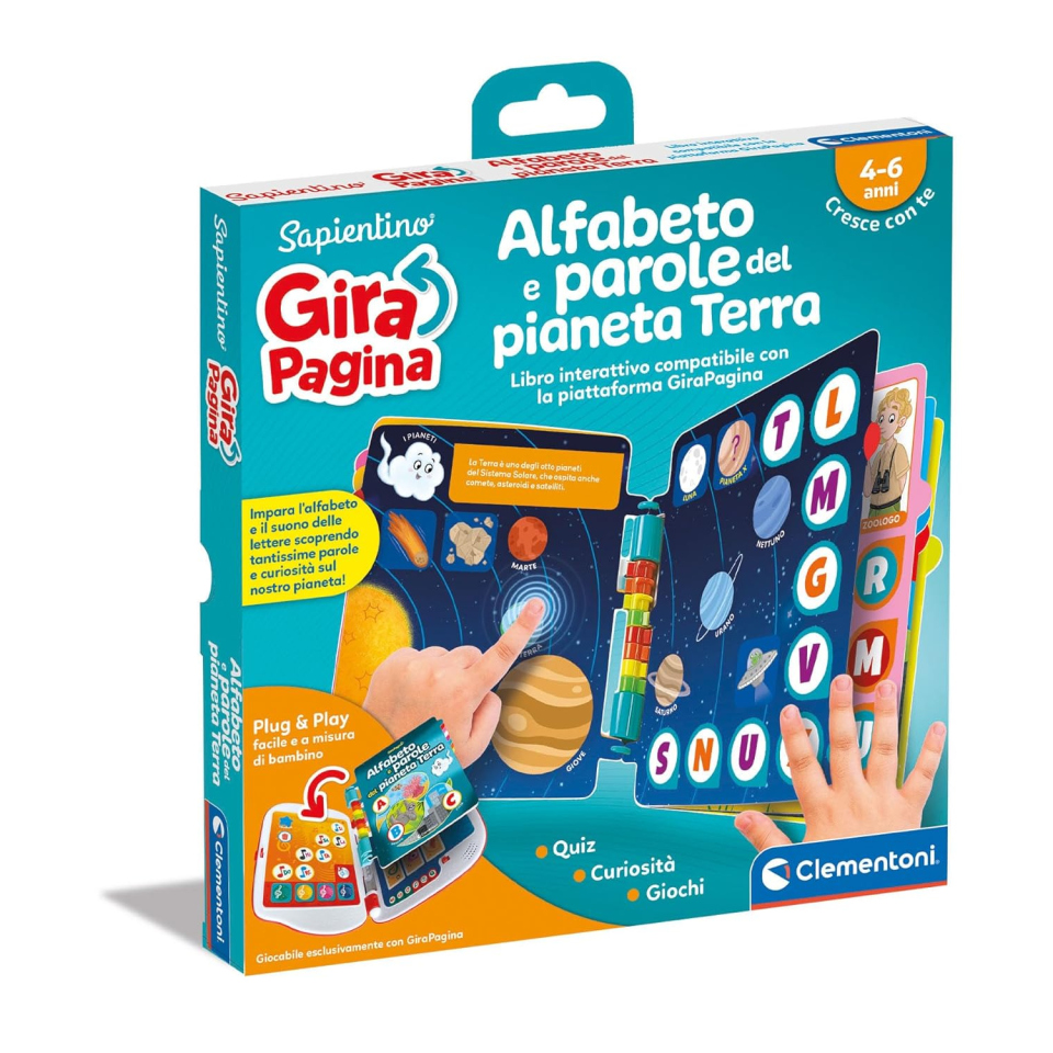 Clementoni Sapientino Girapagina – L'Alfabeto del Pianeta Terra