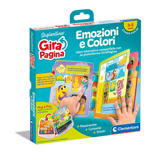 Clementoni Sapientino Girapagina Emozioni e Colori – Libro Interattivo 3-5 Anni