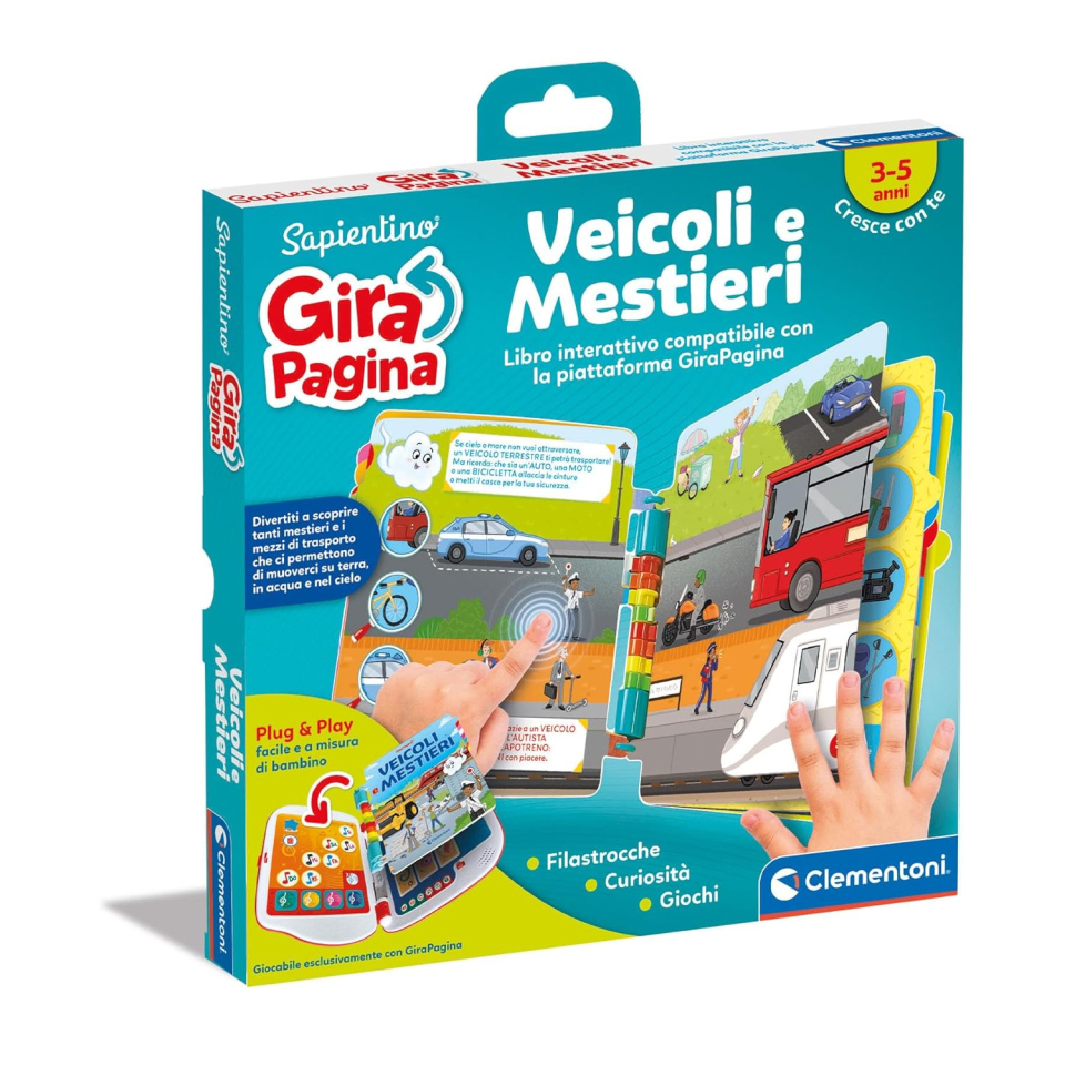 Clementoni Sapientino Girapagina – Veicoli e Mestieri