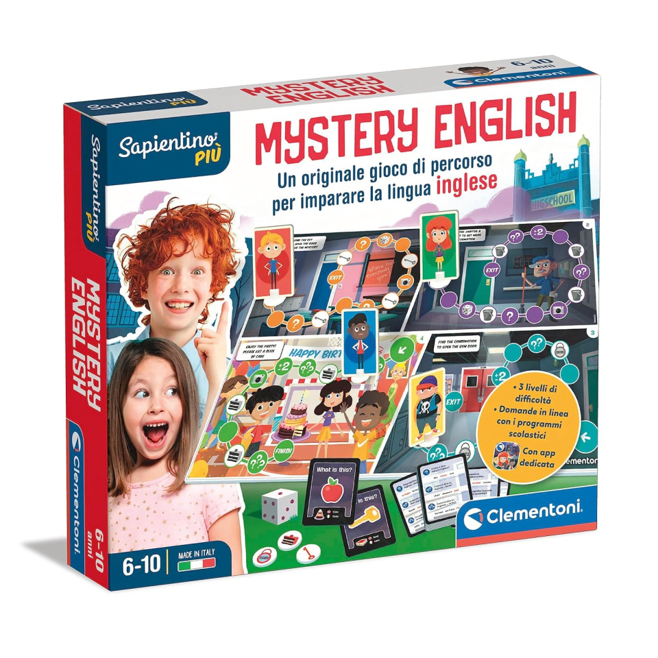 Clementoni Sapientino Mistery English – Gioco da Tavolo per Imparare l'Inglese